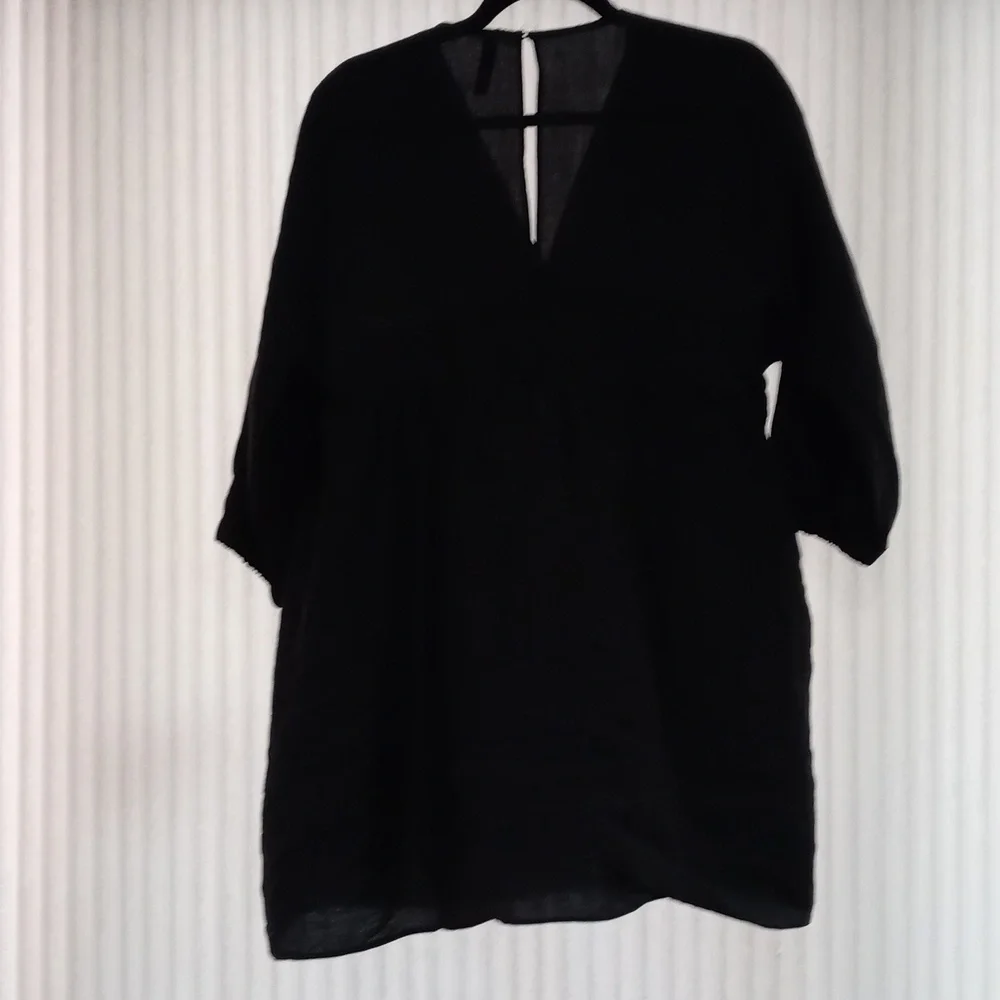 Zara V-neck lined dress Size M - Picture 3 of 8